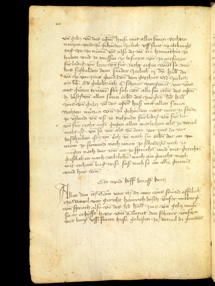 Aarau, Aargauer Kantonsbibliothek, MsMurQ 11, f. 3v – Letter writing guide