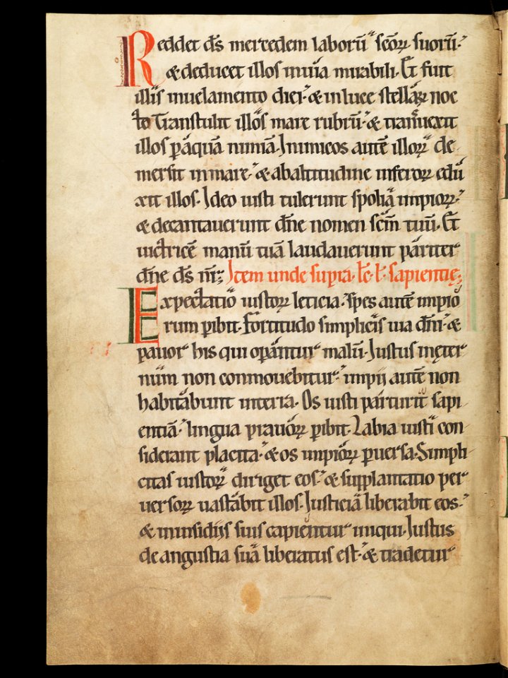 Aarau, Aargauer Kantonsbibliothek, MsWettF 13, f. 95v – Epistolare OCist