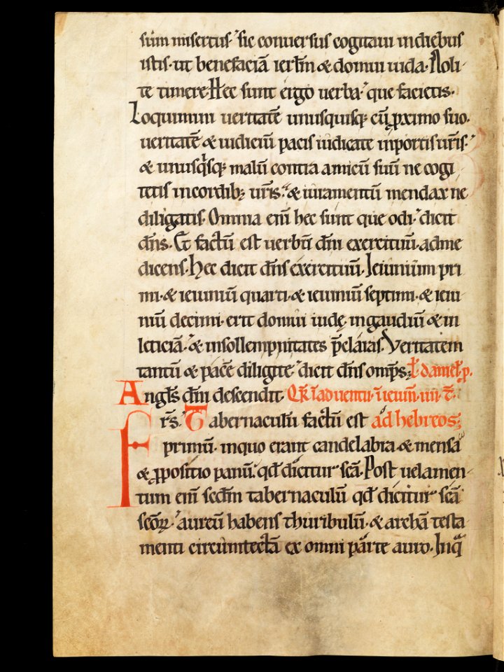 Aarau, Aargauer Kantonsbibliothek, MsWettF 13, f. 70v – Epistolare OCist
