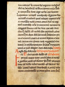 Aarau, Aargauer Kantonsbibliothek, MsWettF 13, f. 70v – Epistolare OCist
