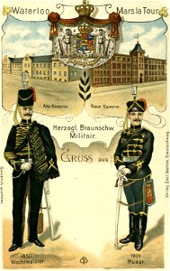 Braunschweig Herzogl. Braunschweigisches Husaren Postkarte 1900 9 H XVI F IV 2 (Stadtarchiv Braunschweig)