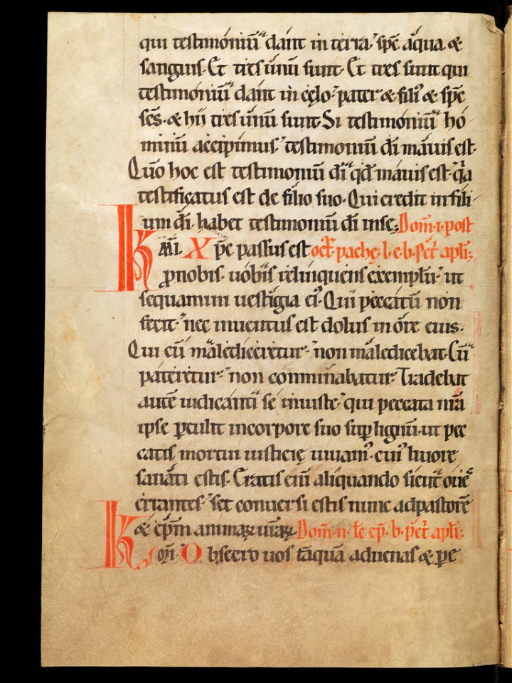 Aarau, Aargauer Kantonsbibliothek, MsWettF 13, f. 50v – Epistolare OCist