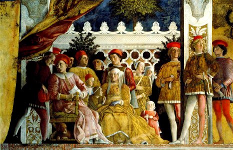 Andrea Mantegna - The Court of Mantua - detail