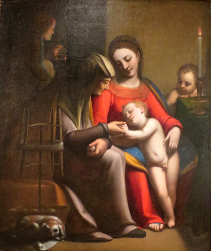 'The Holy Family with Sts. Anne & John the Baptist' by Sofonisba Anguissola