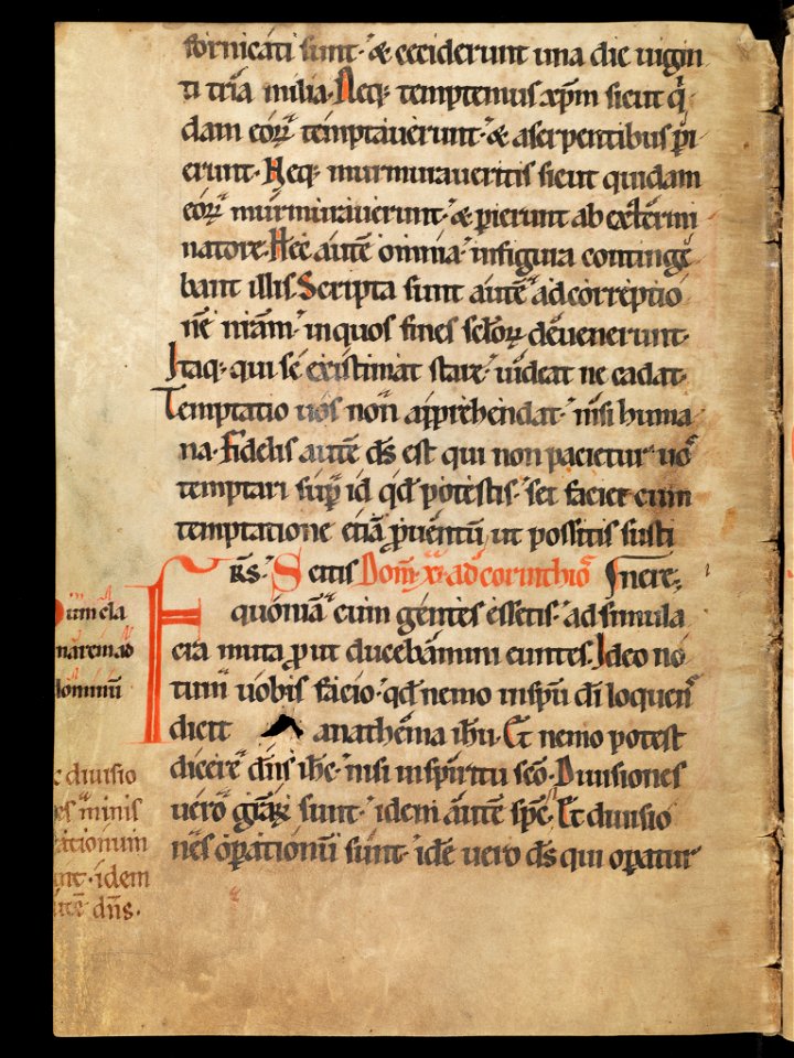 Aarau, Aargauer Kantonsbibliothek, MsWettF 13, f. 65v – Epistolare OCist