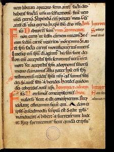 Aarau, Aargauer Kantonsbibliothek, MsWettF 13, f. 65r – Epistolare OCist