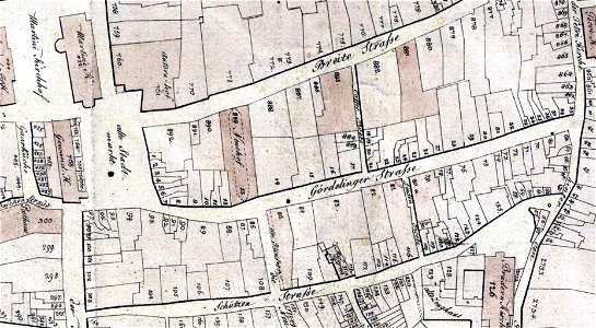 Braunschweig FW Culemann Planausschnitt Altstadtmarkt etc 1798