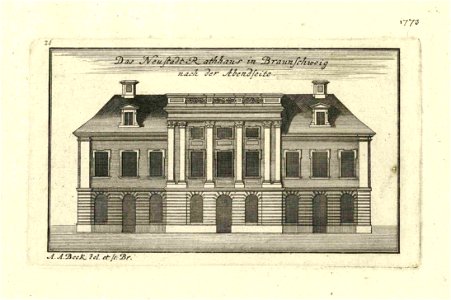 Braunschweig Neustadtrathaus 1773 H V 82 (Stadtarchiv Braunschweig)