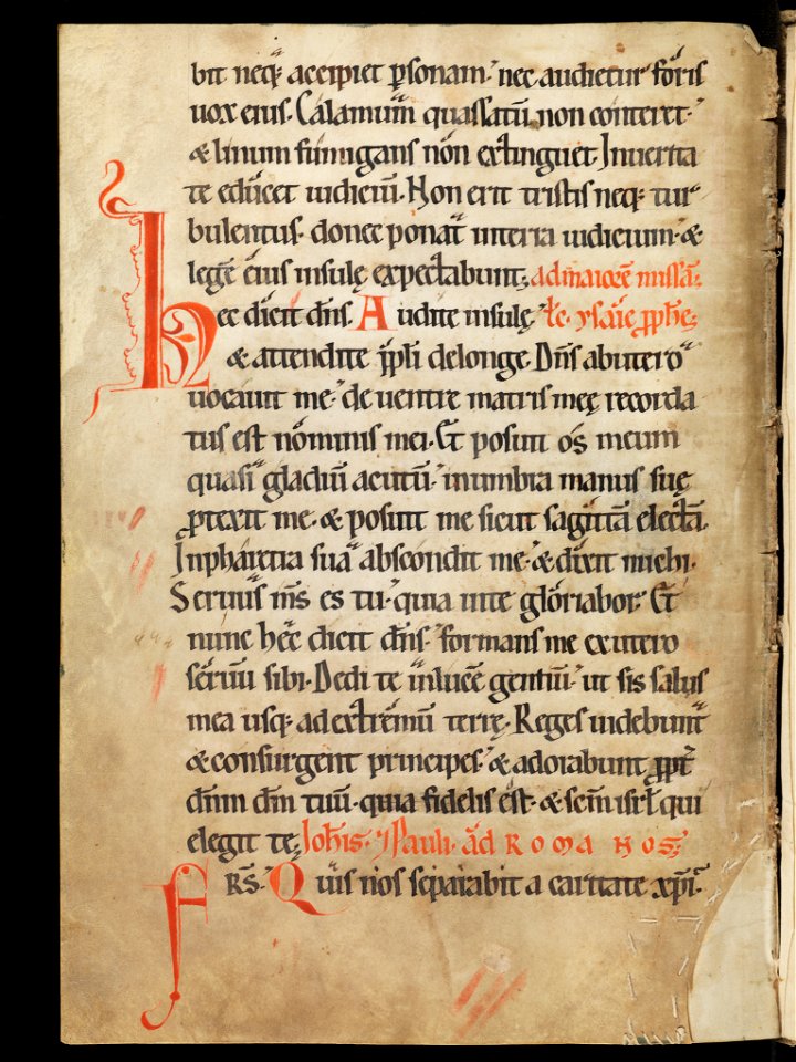 Aarau, Aargauer Kantonsbibliothek, MsWettF 13, f. 81v – Epistolare OCist