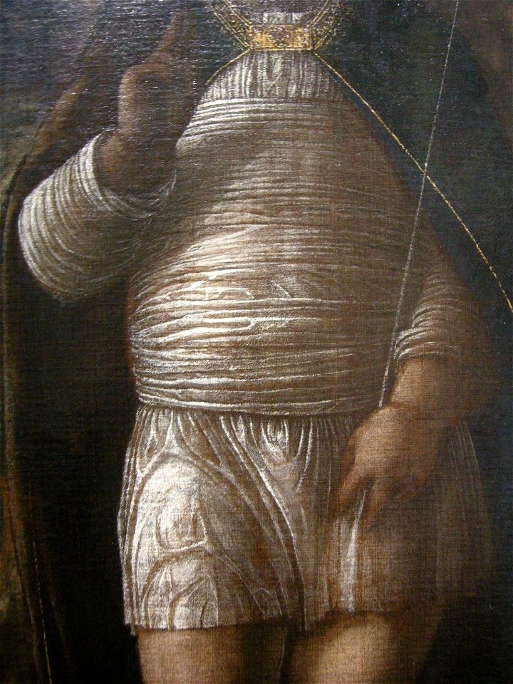 Andrea mantegna, gesù bambino benedicente (dettaglio),l 1455-1460 circa