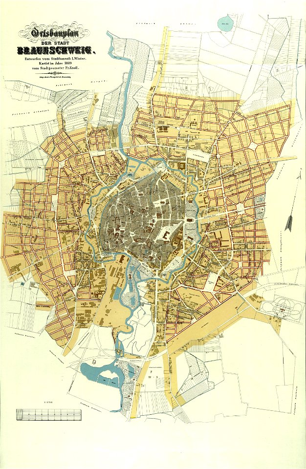 Braunschweig Ortsbauplan Ludwig Winter H XI 26.2 (Stadtarchiv Braunschweig)