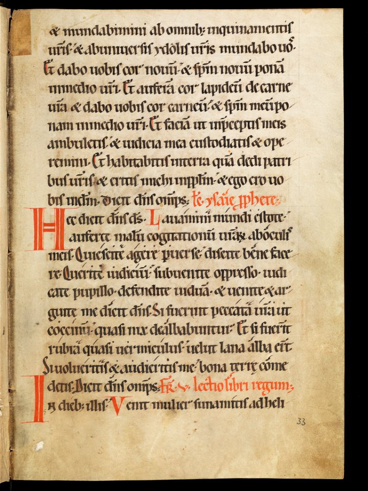 Aarau, Aargauer Kantonsbibliothek, MsWettF 13, f. 33r – Epistolare OCist
