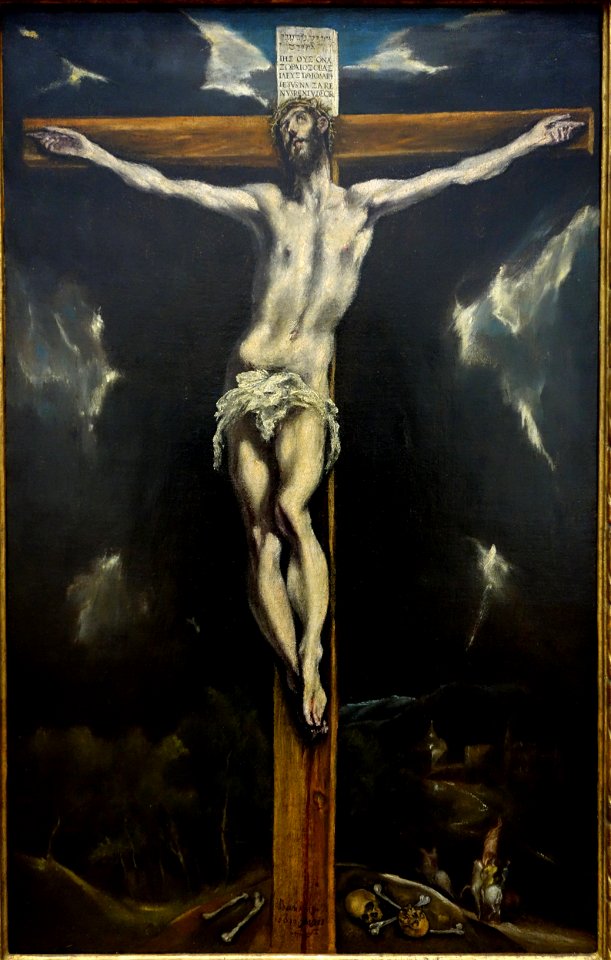 Christ on the Cross by Domenikos Theotokopoulos, called El Greco, c. 1610-1614, oil on canvas - National Museum of Western Art, Tokyo - DSC08213