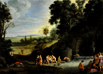 Paul Bril (1554-1626) Diana en Callisto - National Gallery Londen 5-3-2015 12-35-11