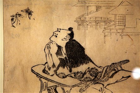 Chinese philosopher Soshi contemplating two flying butterflies-IMG 9341
