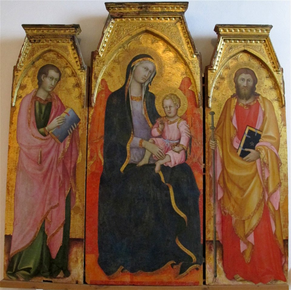 Andrea di bartolo, madonna col bambino tra santi, inizio XV sec