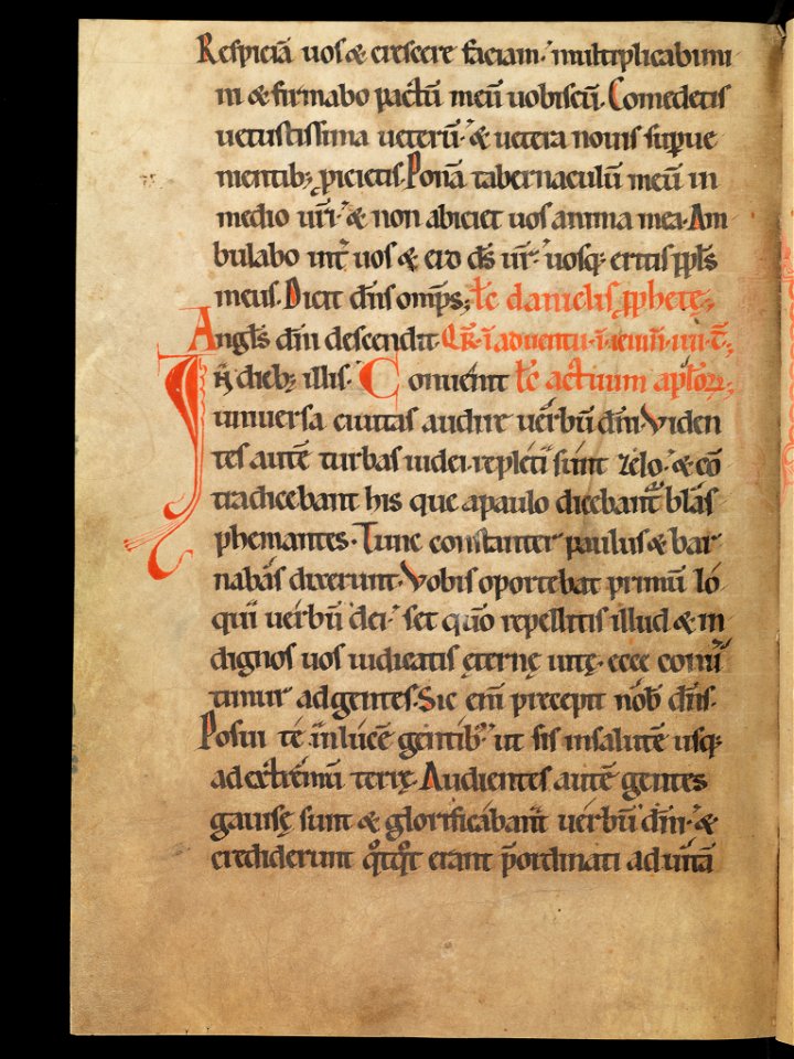 Aarau, Aargauer Kantonsbibliothek, MsWettF 13, f. 61v – Epistolare OCist