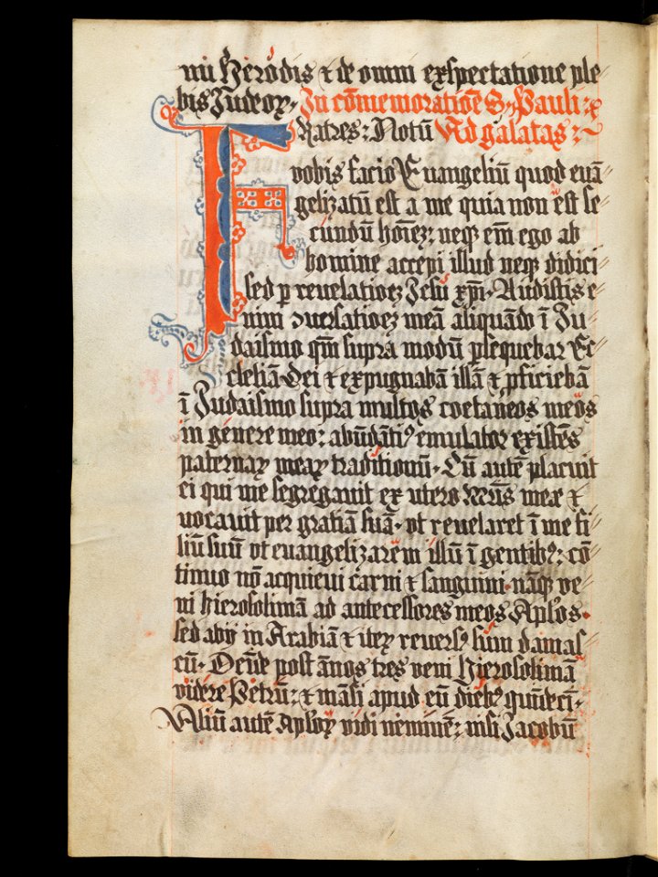 Aarau, Aargauer Kantonsbibliothek, MsWettF 13, f. 83v – Epistolare OCist