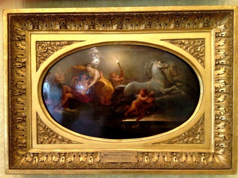 Andrea Appiani - Aurora e Cefalo 1801 - Olio su lastra di rame - Deposito Pinacoteca di Brera, 1902