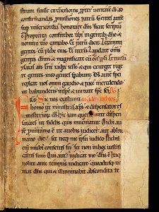 Aarau, Aargauer Kantonsbibliothek, MsWettF 13, f. 2r – Epistolare OCist