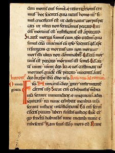 Aarau, Aargauer Kantonsbibliothek, MsWettF 13, f. 64v – Epistolare OCist