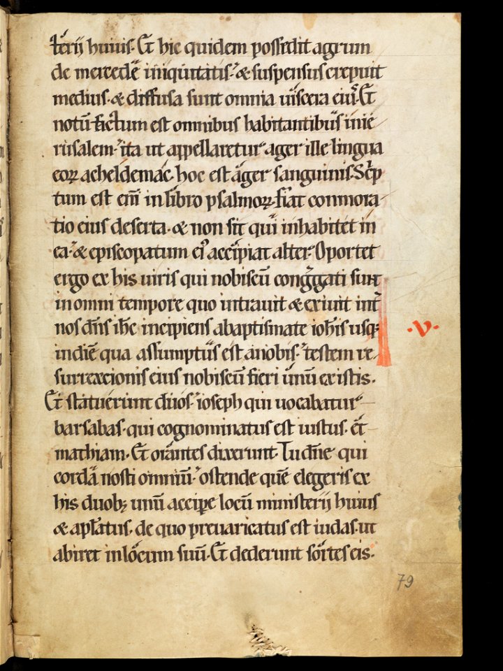 Aarau, Aargauer Kantonsbibliothek, MsWettF 13, f. 79r – Epistolare OCist