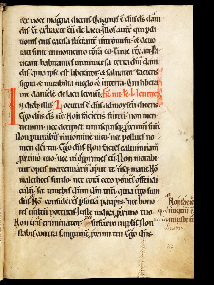 Aarau, Aargauer Kantonsbibliothek, MsWettF 13, f. 37r – Epistolare OCist