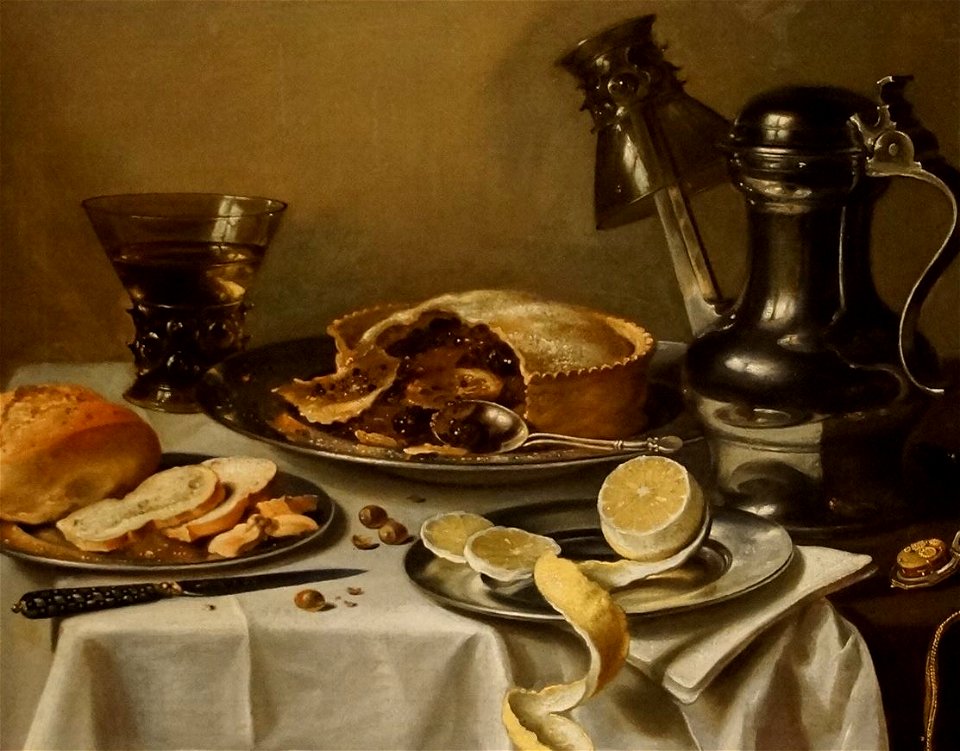 Pieter Claesz (1597 or 98 to 1660) - Ontbijstuk with Berkemeyer (1641)