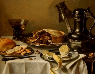 Pieter Claesz (1597 or 98 to 1660) - Ontbijstuk with Berkemeyer (1641)