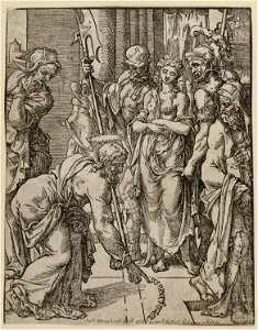 Christus en de overspelige vrouw (Johannes 86), NL-HlmNHA 1477 53008628
