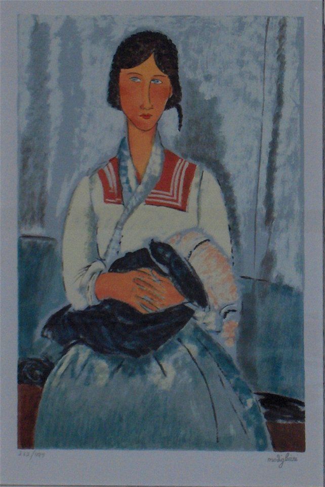Amedeo Modigliani.Zingara con Bambino