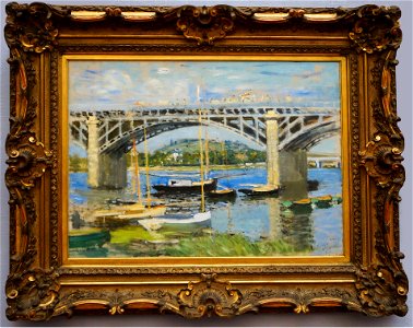 Claude Monet.- Le Pont d'Argenteuil. Free illustration for personal and commercial use.