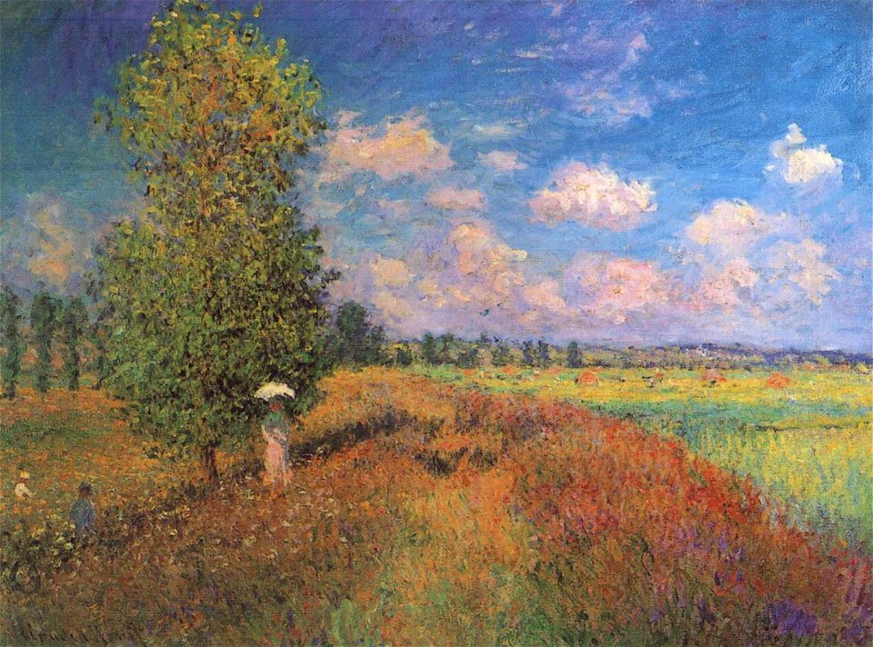 Claude Monet - L'été - Champ de coquelicots