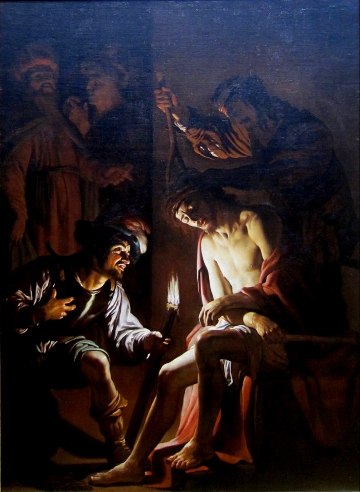 Christ Crowned with Thorns by Gerard van Honthorst, Getty Center