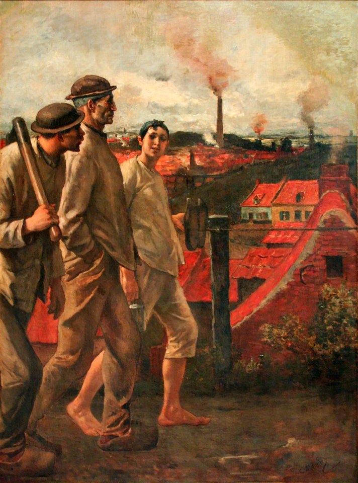 Constantin Meunier - Terugkeer van de mijn