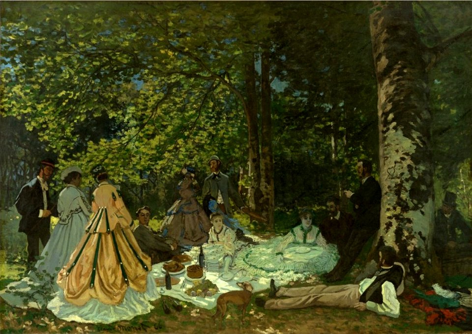 Claude Monet - Le dejeuner sur l’herbe