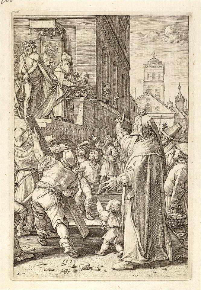 Christus aan het volk getoond (Ecce homo) Johannes 194-7. NL-HlmNHA 1477 53008476