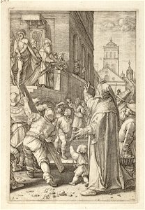 Christus aan het volk getoond (Ecce homo) Johannes 194-7. NL-HlmNHA 1477 53008476