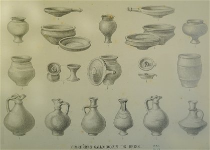 Cimetières de Reims vaisselle 06136