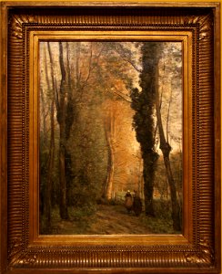 Corot Un chemin sous les arbres au printemps 06980