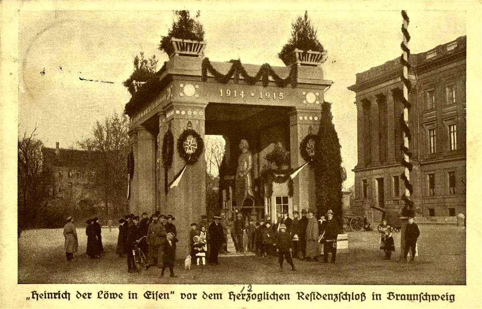 Braunschweig Eiserner Heinrich Postkarte 19 H XVI H I 2 1915 (Stadtarchiv Braunschweig)