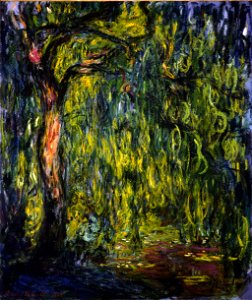 Claude Monet, Weeping Willow. Free illustration for personal and commercial use.
