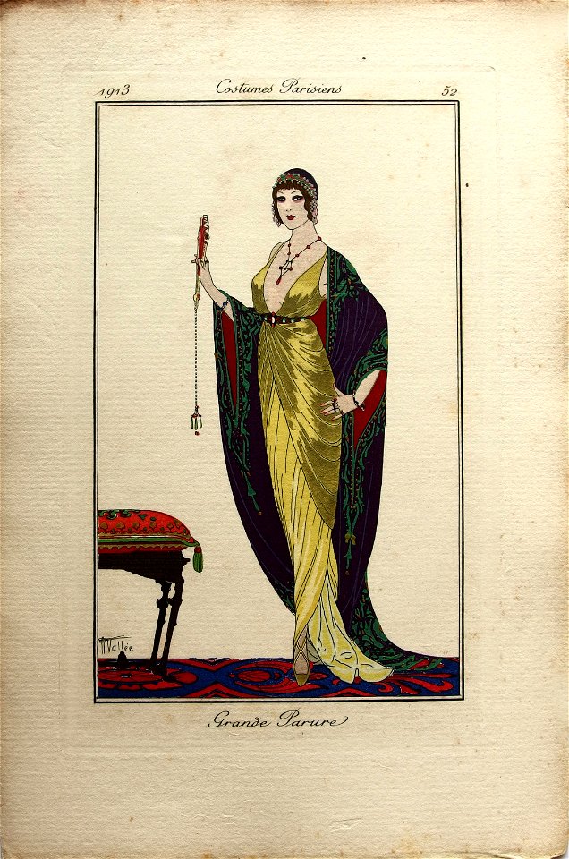 Costumes Parisiens No.52 Armand Vallée, 1913