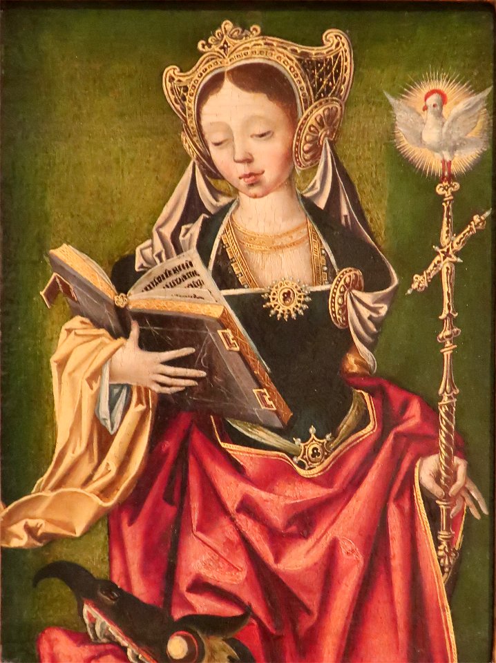 St. Margaret of Antioch by Jacob Cornelisz. Van Oostsanen, 1520