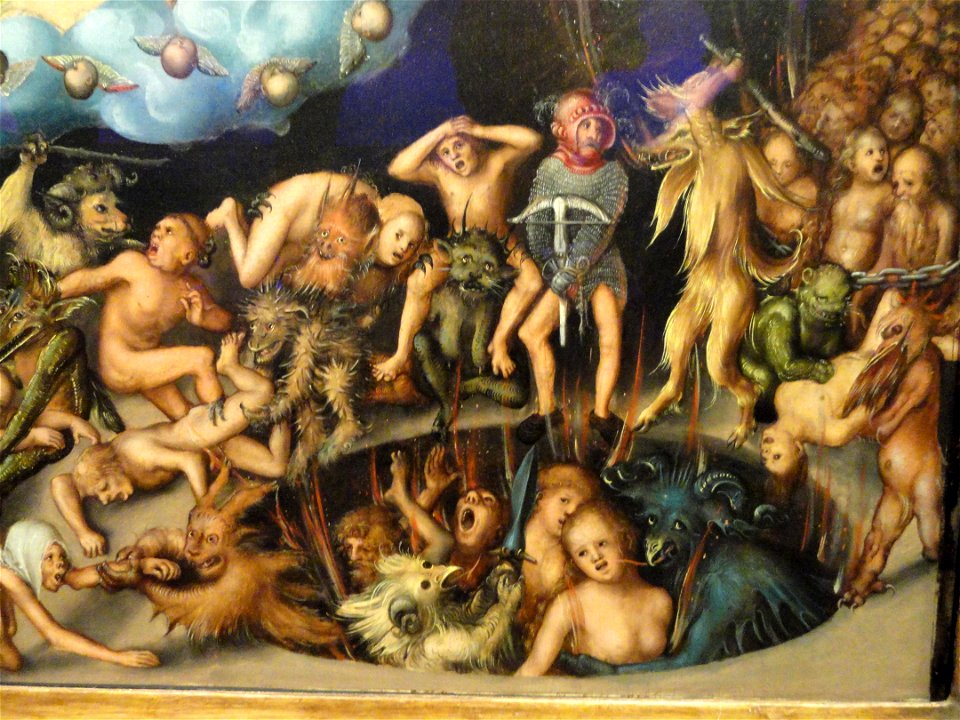 Last Judgement detail, Lucas Cranach the Elder, c. 1525-1530 - Nelson-Atkins Museum of Art - DSC08459