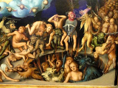 Last Judgement detail, Lucas Cranach the Elder, c. 1525-1530 - Nelson-Atkins Museum of Art - DSC08459