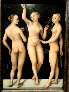 Three Graces, Lucas Cranach the Elder, 1535 - Nelson-Atkins Museum of Art - DSC08468