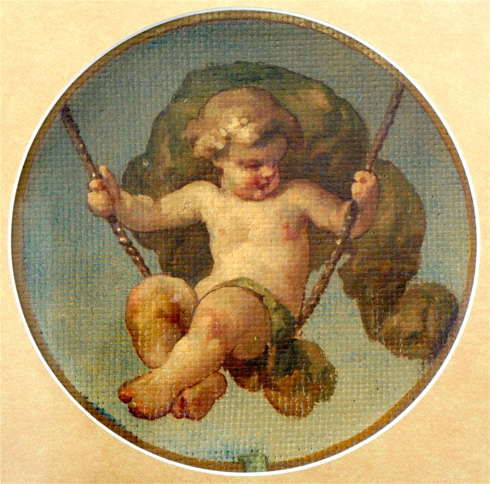 Child Sitting on Swing