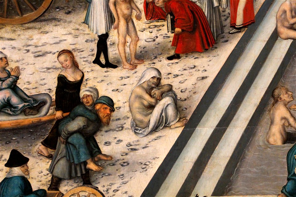 Cranach il vecchio, la fontana della giovinezza, 1546, 03