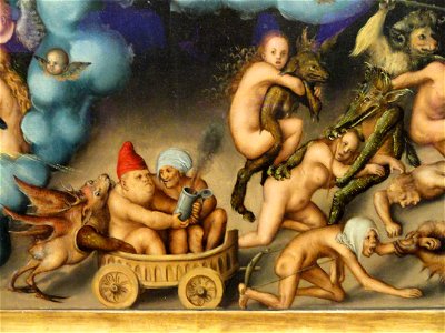 Last Judgement detail, Lucas Cranach the Elder, c. 1525-1530 - Nelson-Atkins Museum of Art - DSC08457